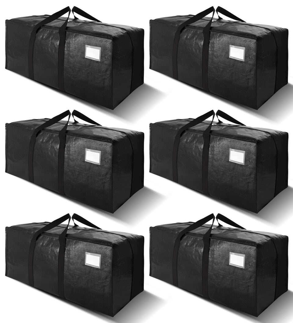 VELVETSURE 40-gal moving bags folded flat for compact storage.