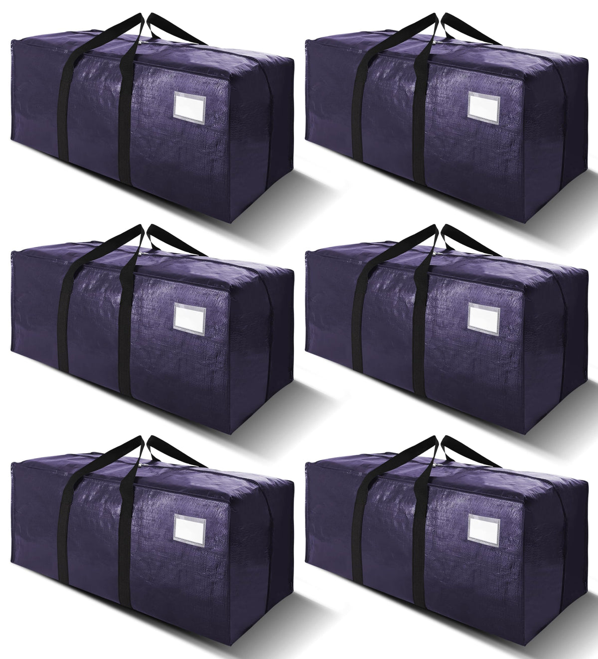 Velvetsure 6-pack extra large moving bags folded for compact storage