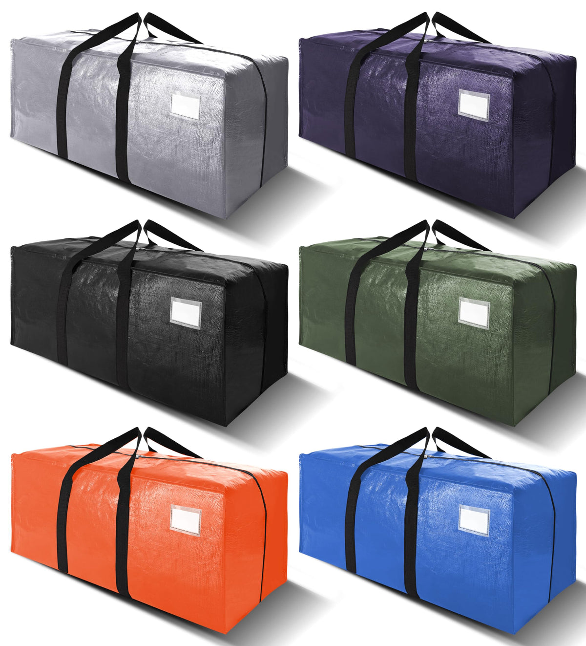 VELVETSURE 6-pack moving bags folded flat to save space