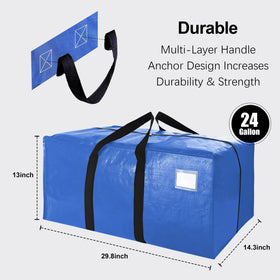 VELVETSURE extra-large fold-flat storage bags for compact post-move storage.