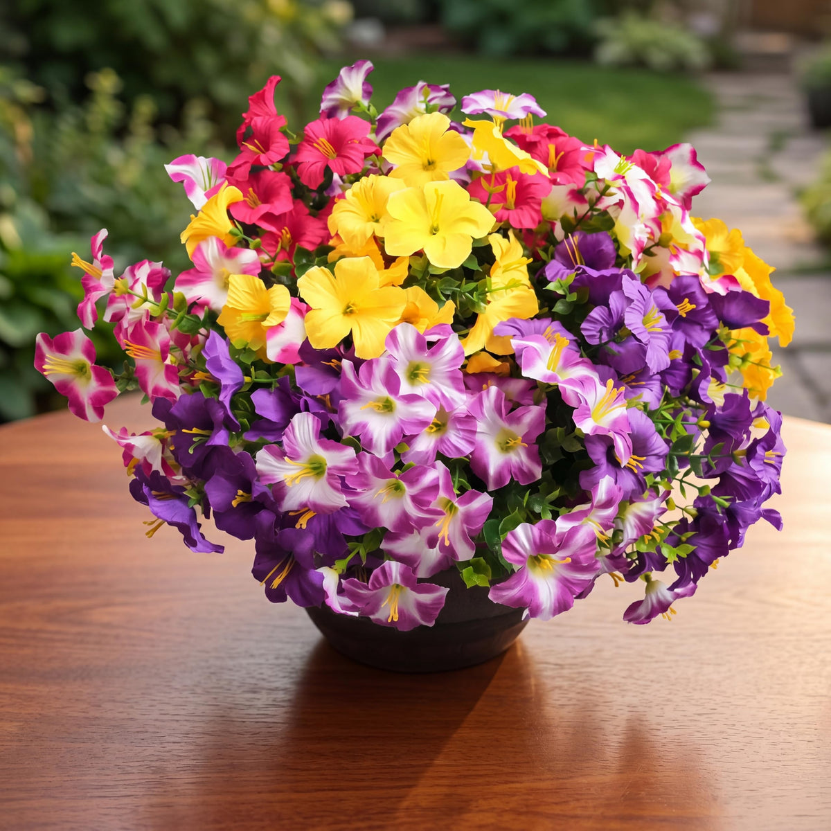 Vemander maintenance-free blooms that stay vibrant with outdoor use.