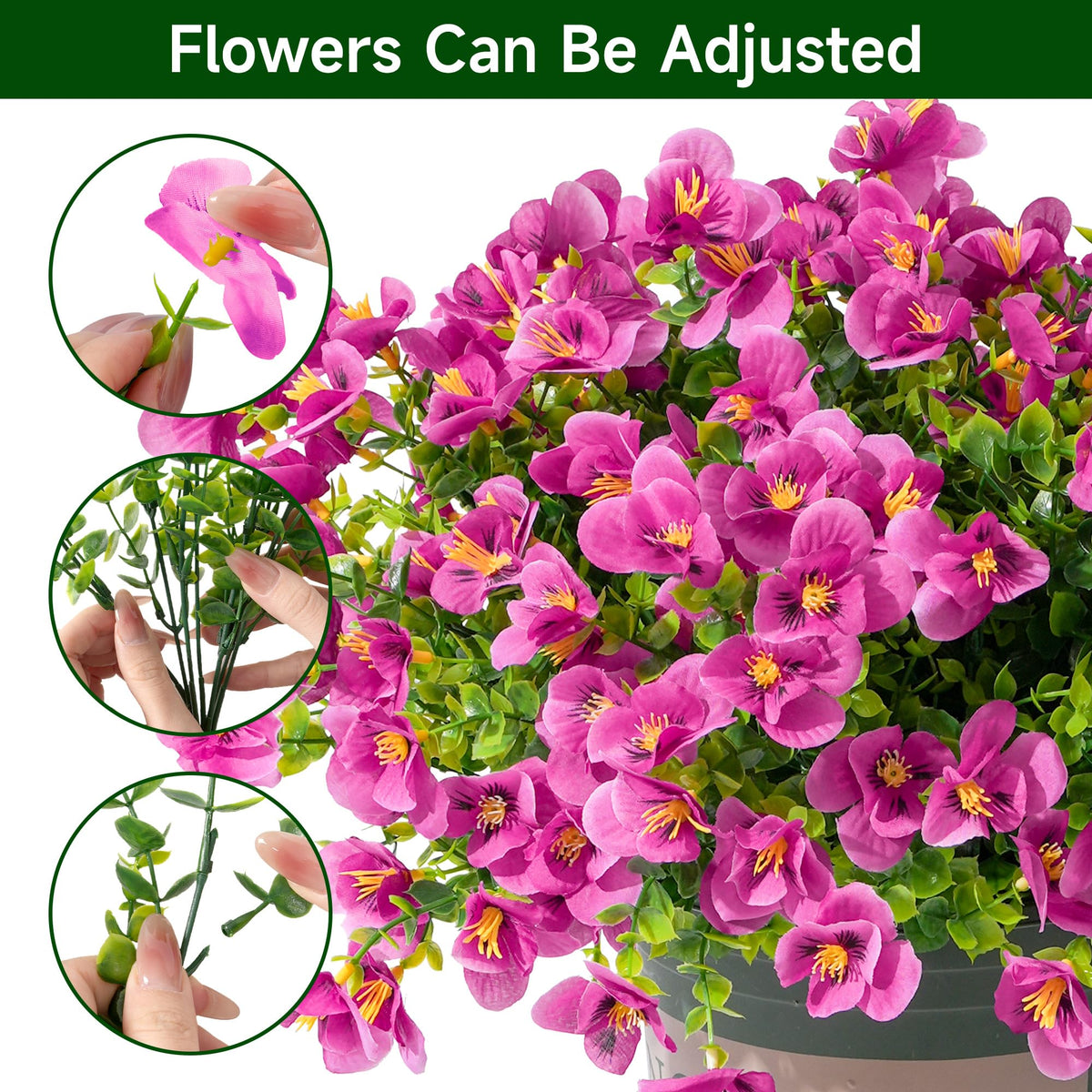 Vemander pansy flowers for window boxes, pink blooms add color with no watering required.