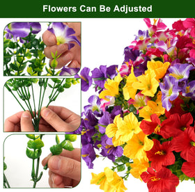 Vemander realistic faux flowers ideal for porch decor with UV resistant leaves.