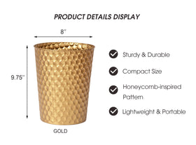 Venalys office corner compatible, its compact round design keeps desks organized.