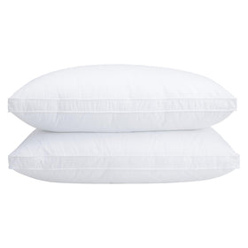 Vendare standard-size pillow set on bed with balanced support for couples.