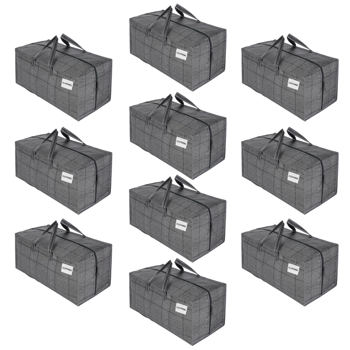 VENO 10-pack moving bags with backpack straps ready for hands-free dorm moves.