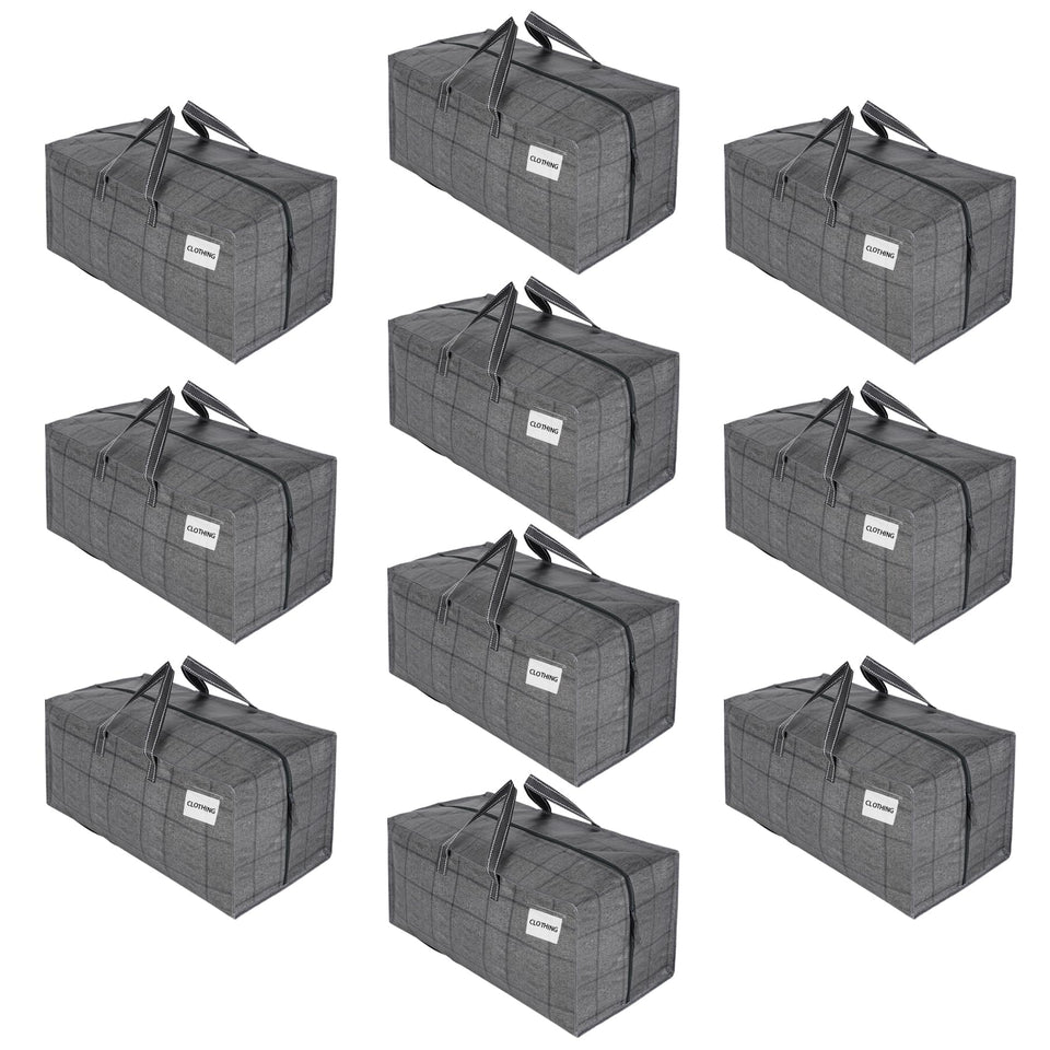 VENO 10-pack moving bags with backpack straps ready for hands-free dorm moves.