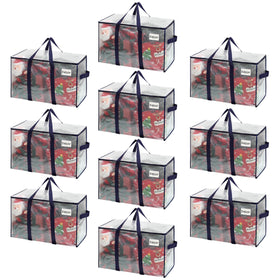 VENO 10-pack heavy-duty moving bags folded flat for space-saving storage