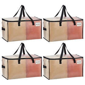 VENO 4-pack heavy duty moving bags with wide opening for easy loading of bulky items