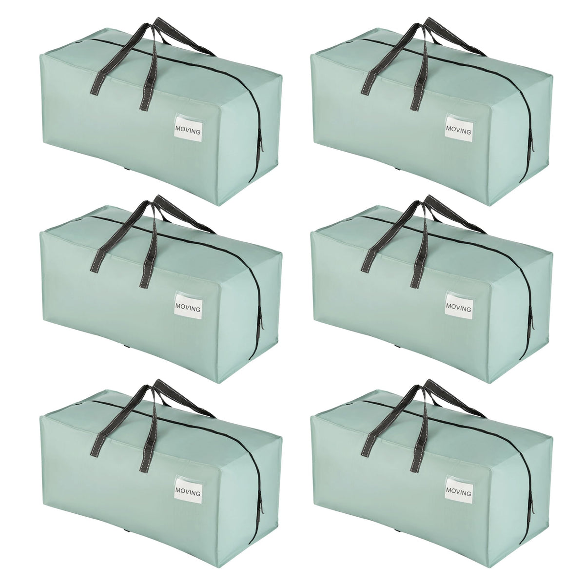 VENO 6-pack heavy-duty moving bags with backpack straps for hands-free transport