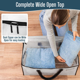 VENO bag with label pocket keeps dorm essentials organized during moves
