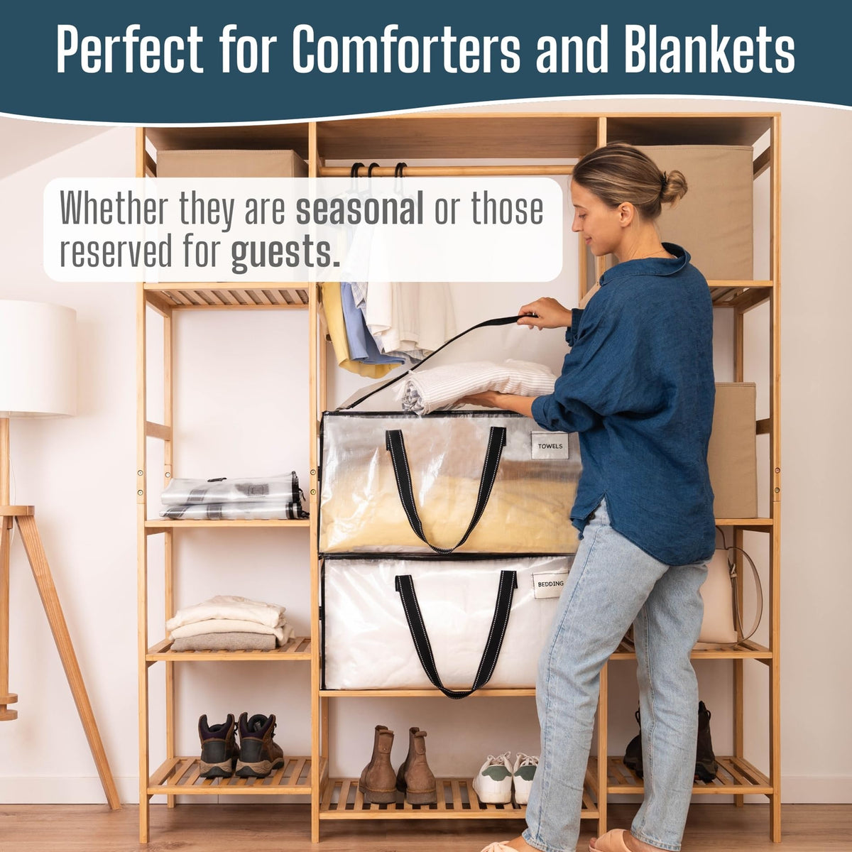VENO clear storage bag shows contents at a glance for fast packing