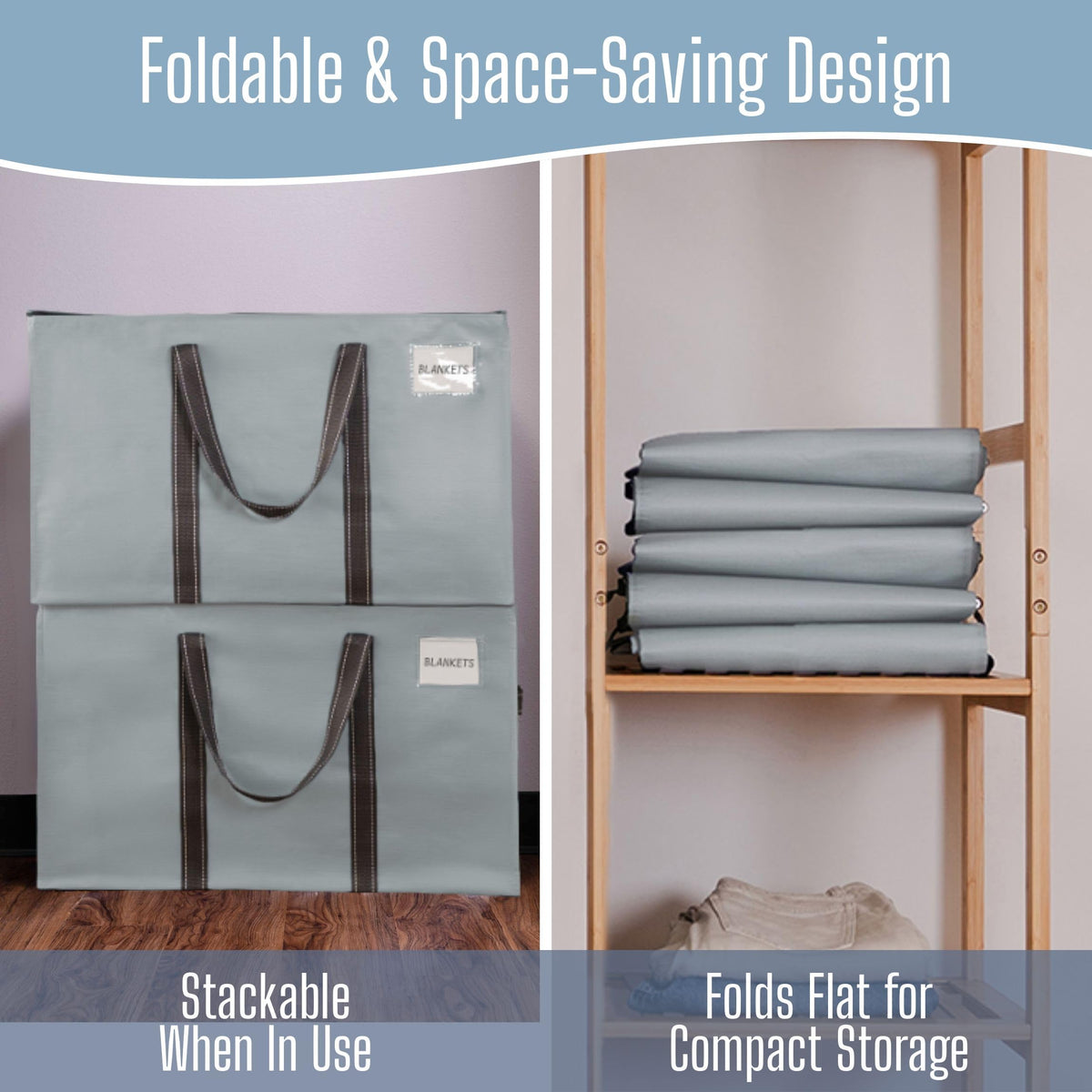 VENO dorm move organization example shows clear separation of clothes and essentials