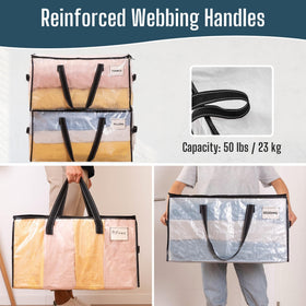 VENO dual carrying options support different loads with reinforced handles