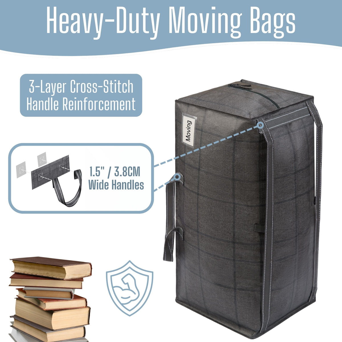 VENO extra-large capacity moving bags ideal for packing dorm essentials.
