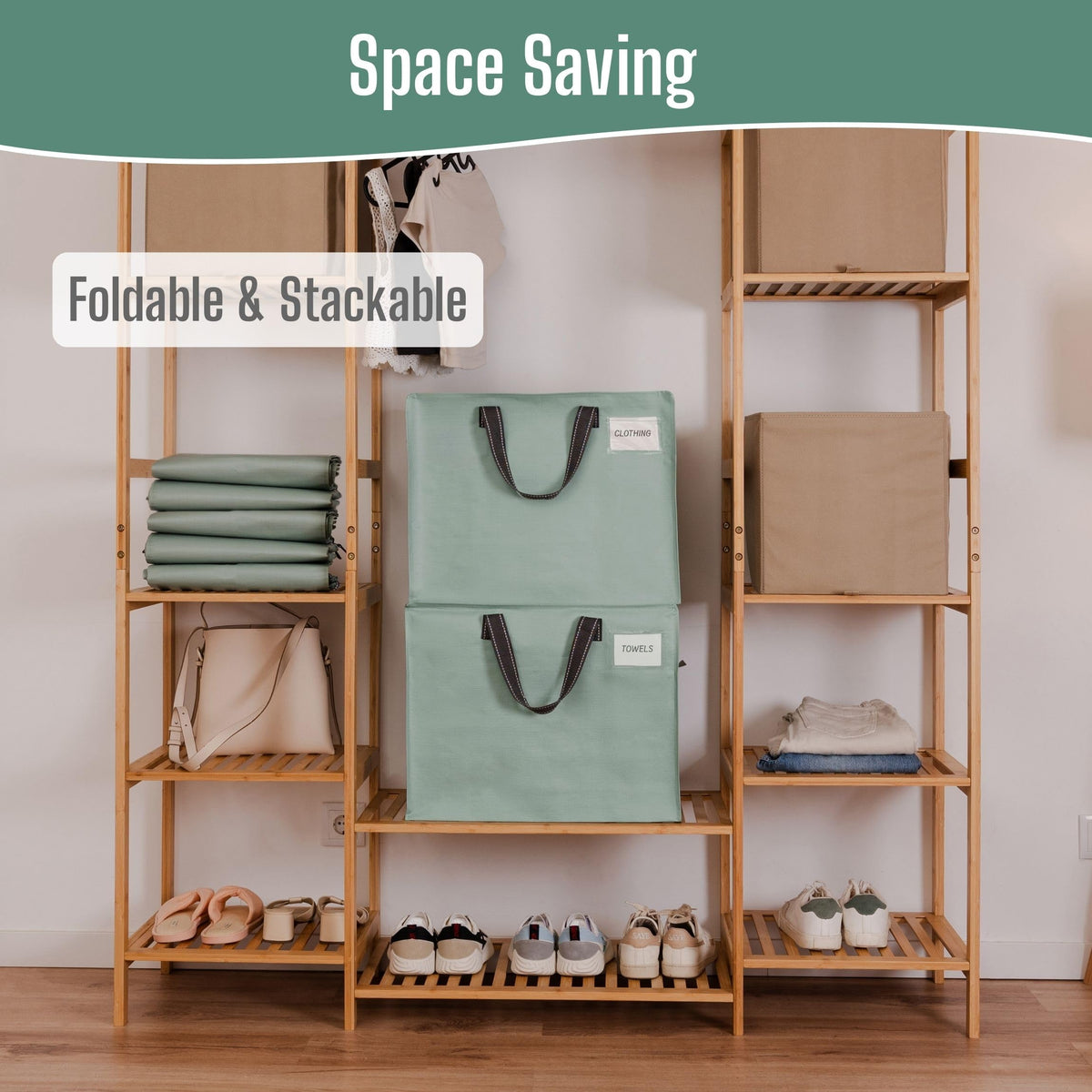 VENO fold-flat storage solution fits in drawers and car trunks