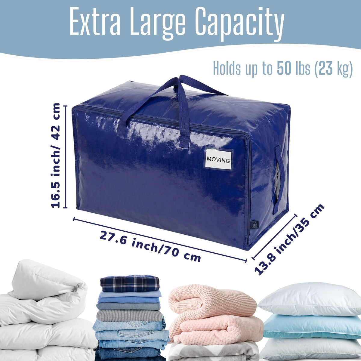 VENO foldable storage totes save space when not in use