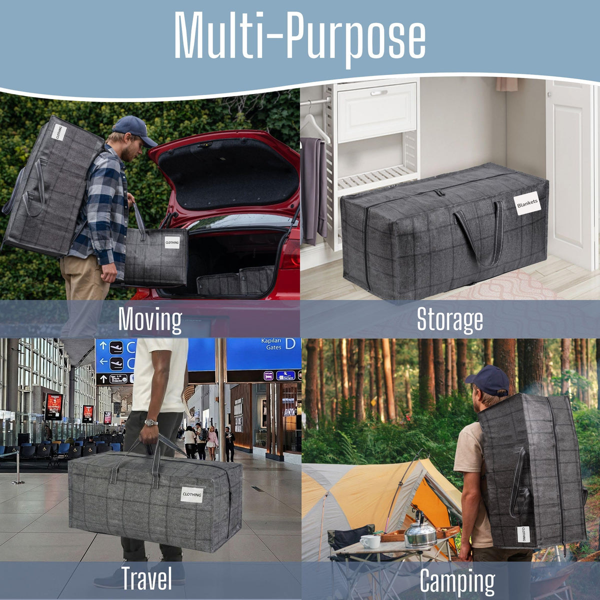VENO heavy-duty material moving bags resist tearing under heavy loads.