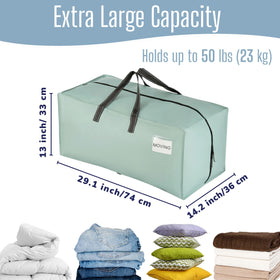 VENO extra-large capacity bags to reduce trips during moves.