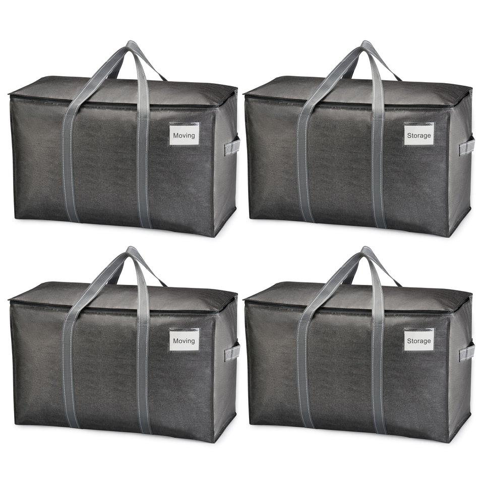 VENO heavy-duty moving bags set, folded for compact storage and easy organization.