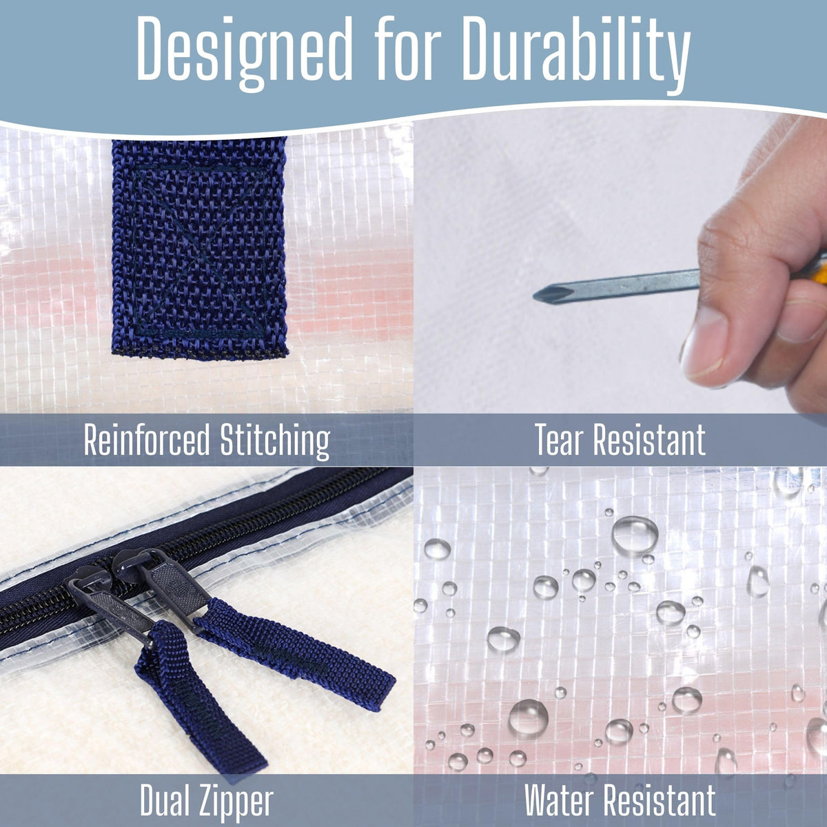 VENO high-density material resists tearing when carrying heavy loads.