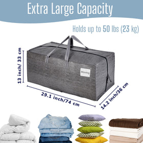 VENO moving bag showing reinforced handles and zippers for durability.