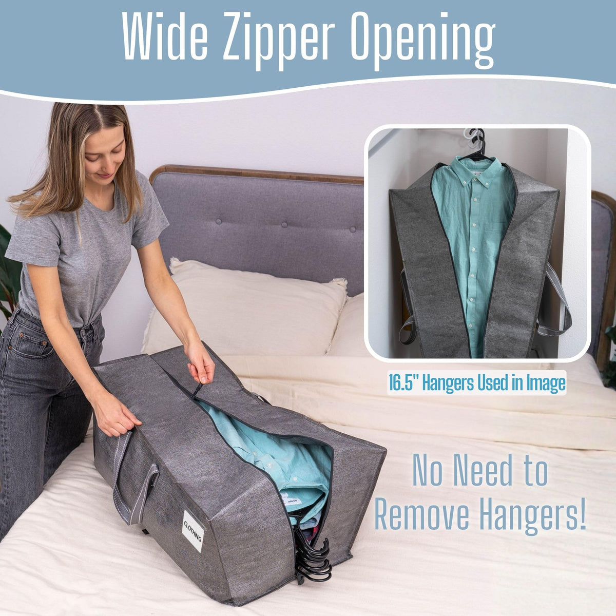 VENO multi-purpose bags double as storage totes for long-term use.