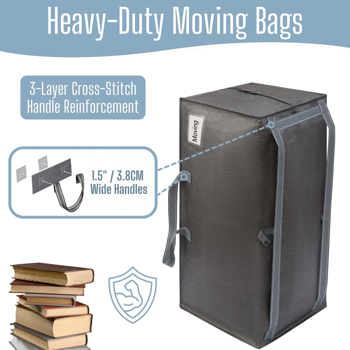 VENO reinforced handles and zippers endure repeated use for storage and relocation