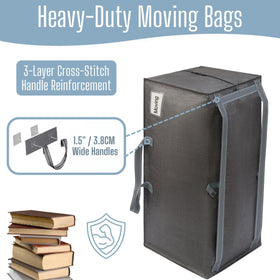 VENO reinforced handles and zippers built to withstand repeated moves.