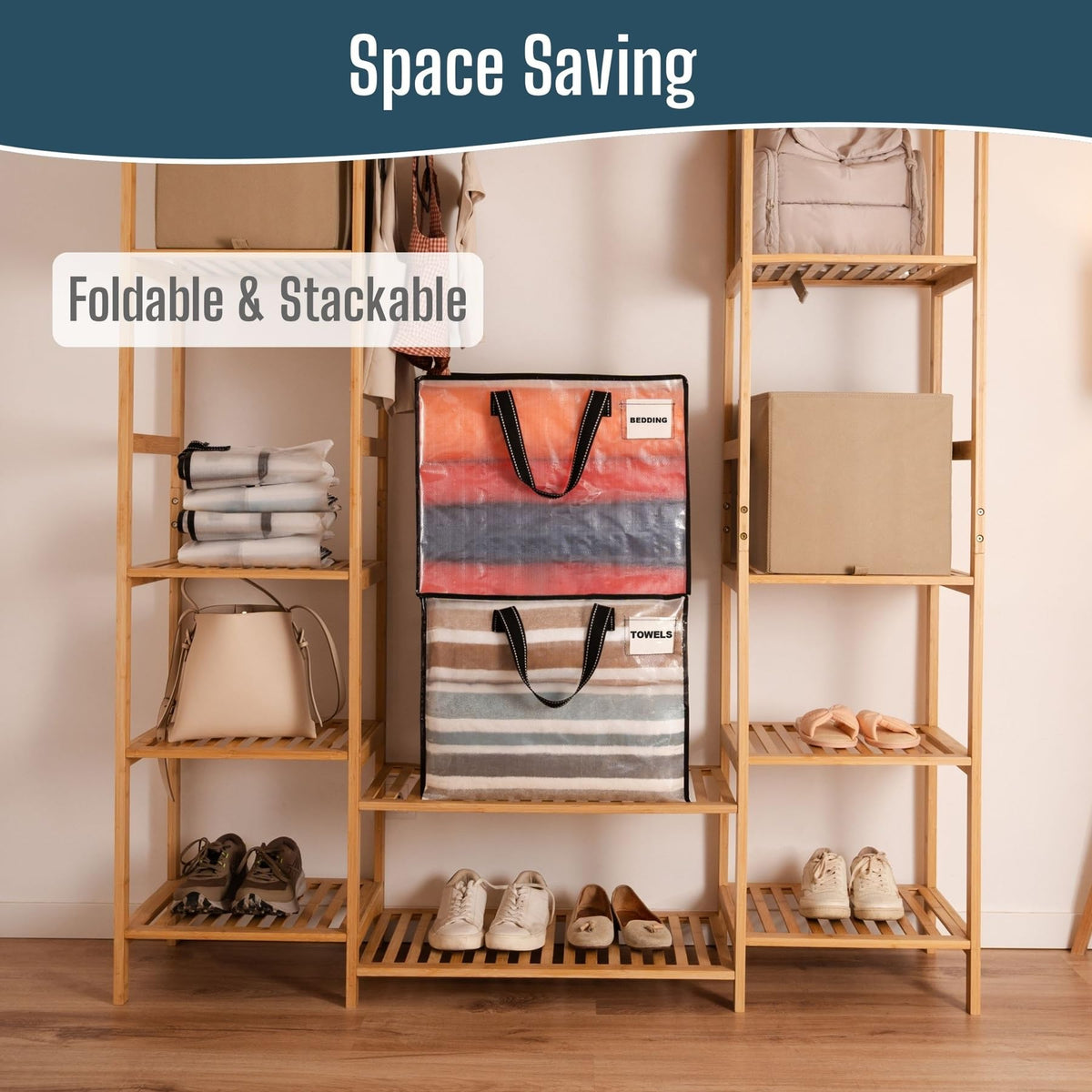 VENO seasonal storage solution for clothes, bedding, and decor