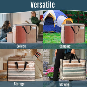 VENO smooth dual-tab zipper keeps contents secure during transit