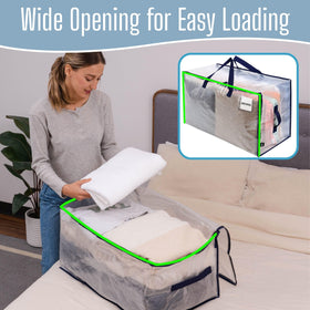 VENO bag with wide opening demonstrating quick packing and full access