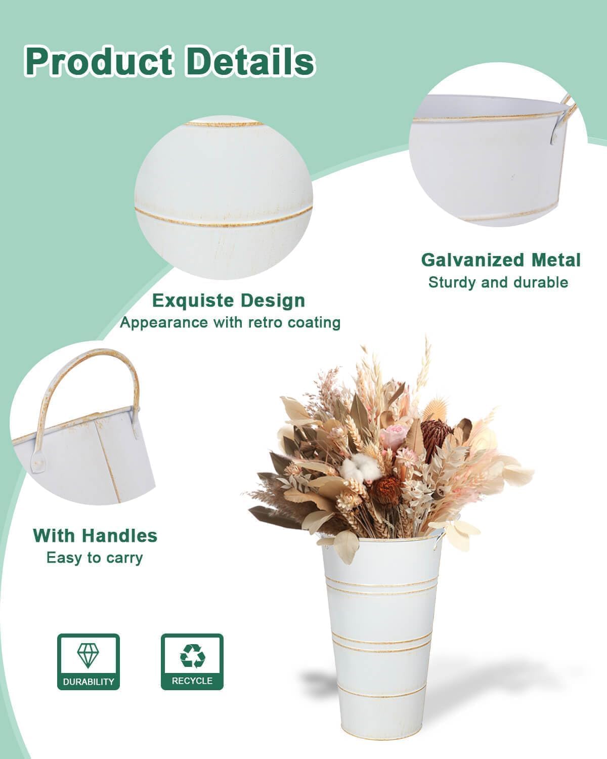 Vensovo wedding centerpiece vases pack6 for versatile reception decor.
