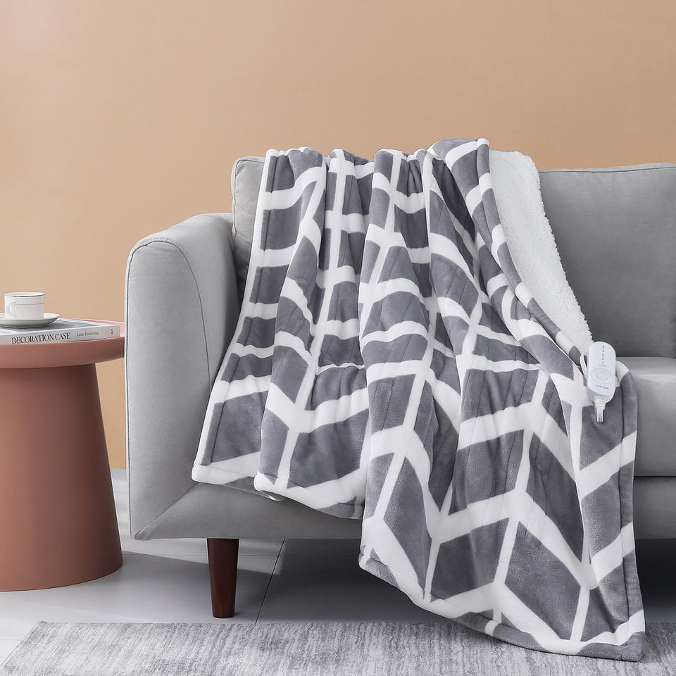 Ventimi Electric Blanket 50x60 closed view for instant warmth and cozy feel.