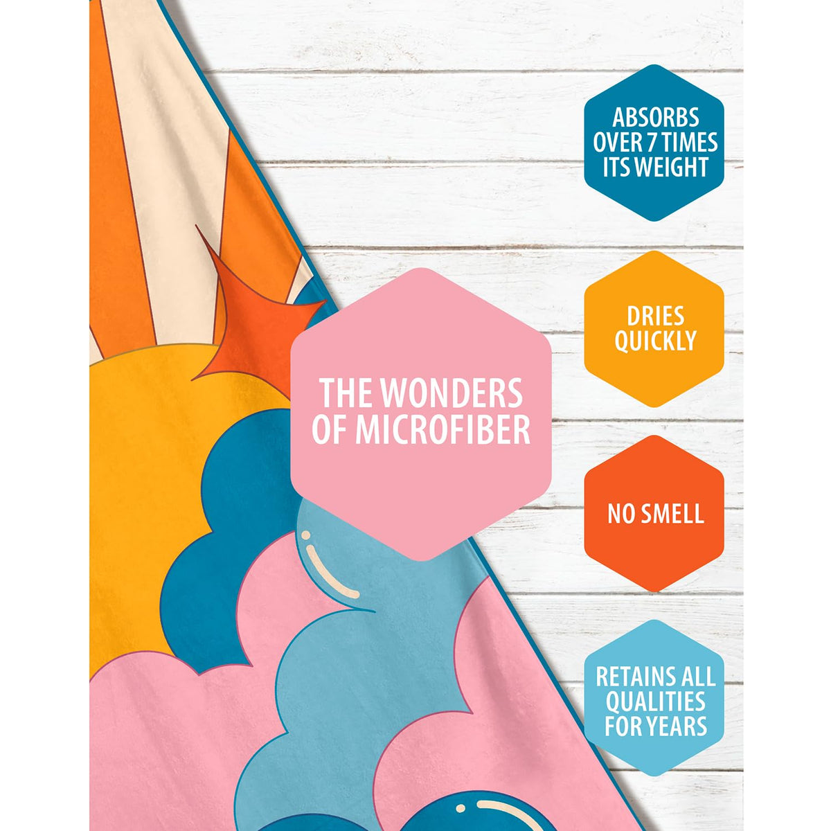 VENTURE 4TH large-foldable towel ideal for travel and compact packing.