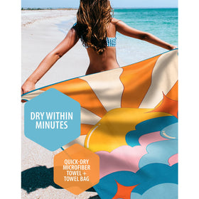 VENTURE 4TH microfiber towel-sand-free ready for beach sessions, sand won’t cling.