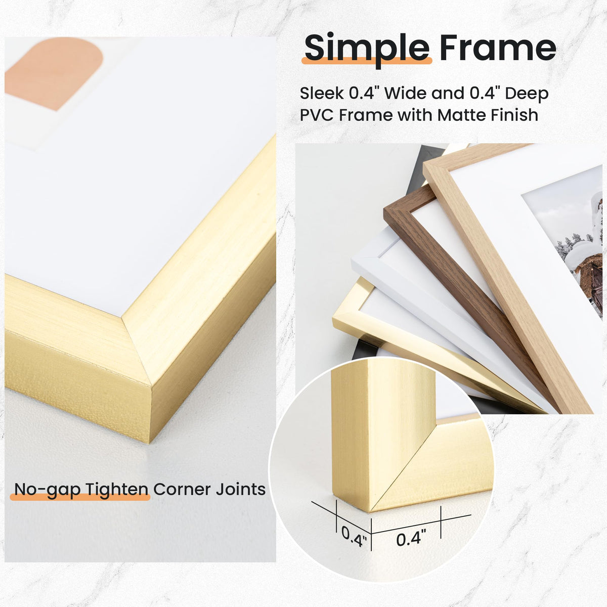 Venusmiles moisture-proof backplane helps protect photos in any room.