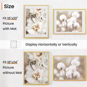 Venusmiles frame supports vertical and horizontal display for versatile mounting.