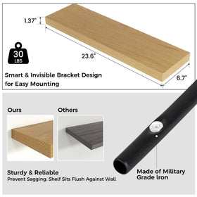 Venusmiles invisible bracket close-up highlights clean, sag-free wall mounting