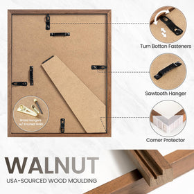 Venusmiles natural walnut grain closeup for premium décor touch.