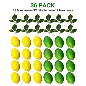 VEOAY fake limes in a bowl add vibrant, maintenance-free decor.