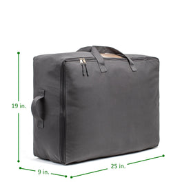VeraMia heavy-duty 12oz canvas storage bag highlights durability for long-term use.