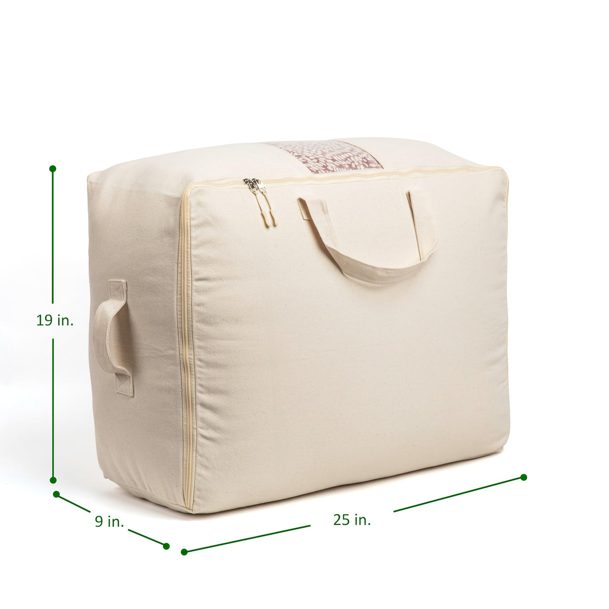 VeraMia king-queen size storage bag fits California King quilts.
