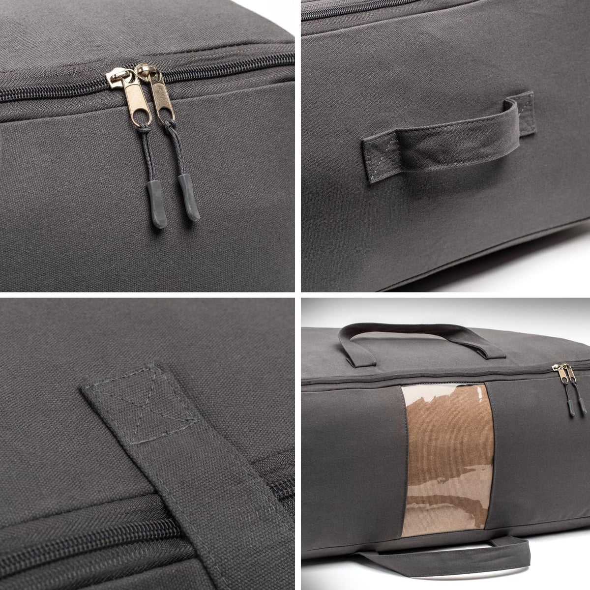 VeraMia machine-washable storage bag simplifies cleaning and reuse of bedding and clothes.