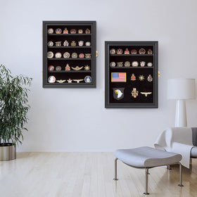 Wall-mount setup frees space while keeping items secure.