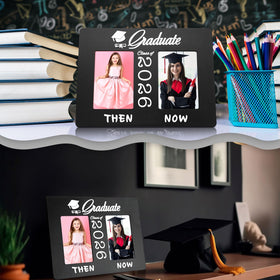 Vercraft Class of 2026 frame showing two 4x6 photos with compact dimensions.