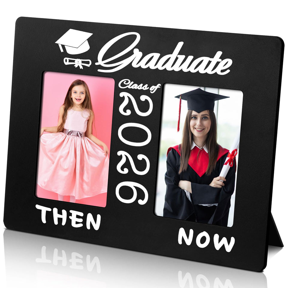 Vercraft Class of 2026 frame front view in black wood, ideal for shelf display.