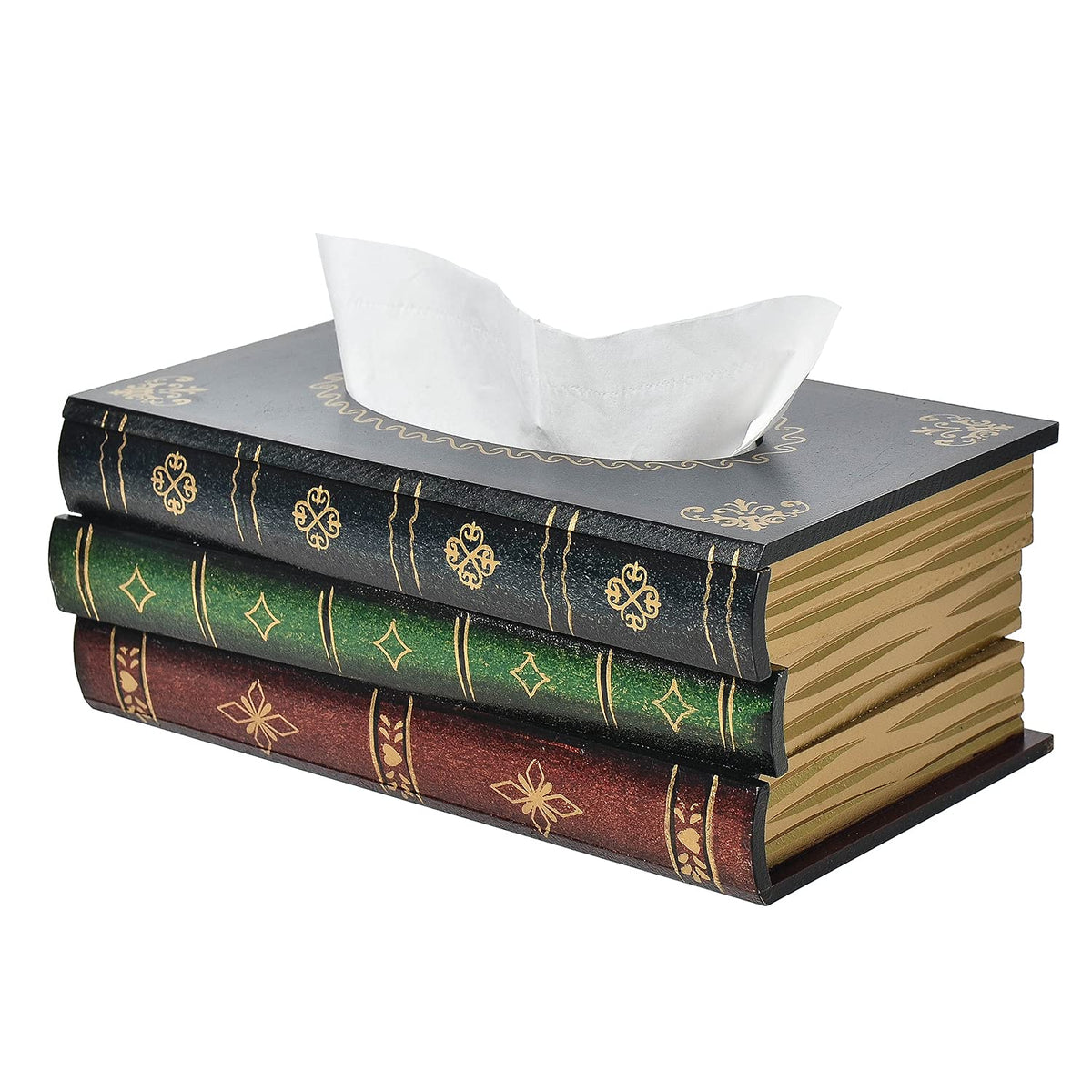 VERGOODR classic retro wooden tissue box cover adds vintage charm to any room