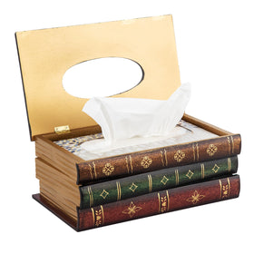 VERGOODR open-top retro wood tissue holder makes refilling tissues quick and effortless.