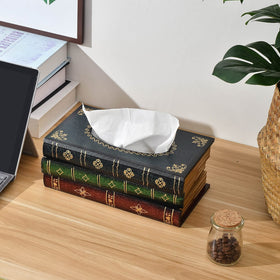 VERGOODR rectangular napkin holder enhances office or kitchen with retro elegance